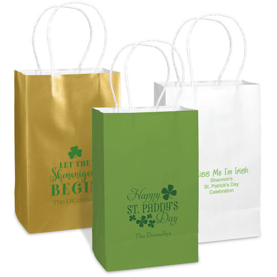 Design Your Own St. Patrick's Day Medium Twisted Handled Bags